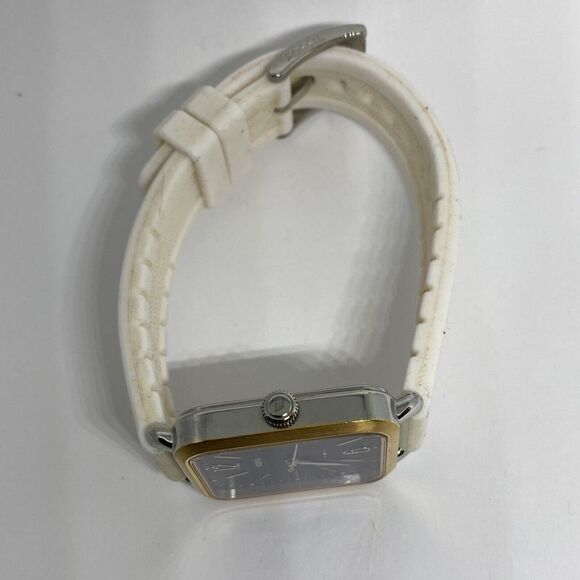 Fossil ES4251 Women's White Silicone Analog Blue Dial Quartz Wrist Watch EY381 - Picture 8 of 12